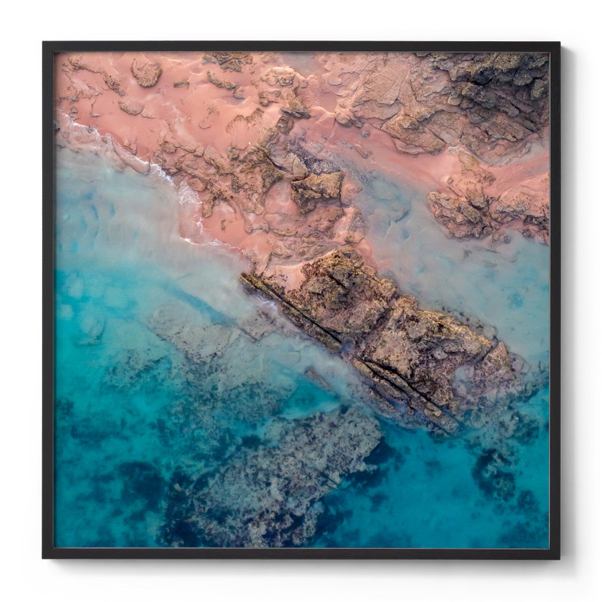 Entrance Point Abstracts at Sunset #3 - Square Framed Print
