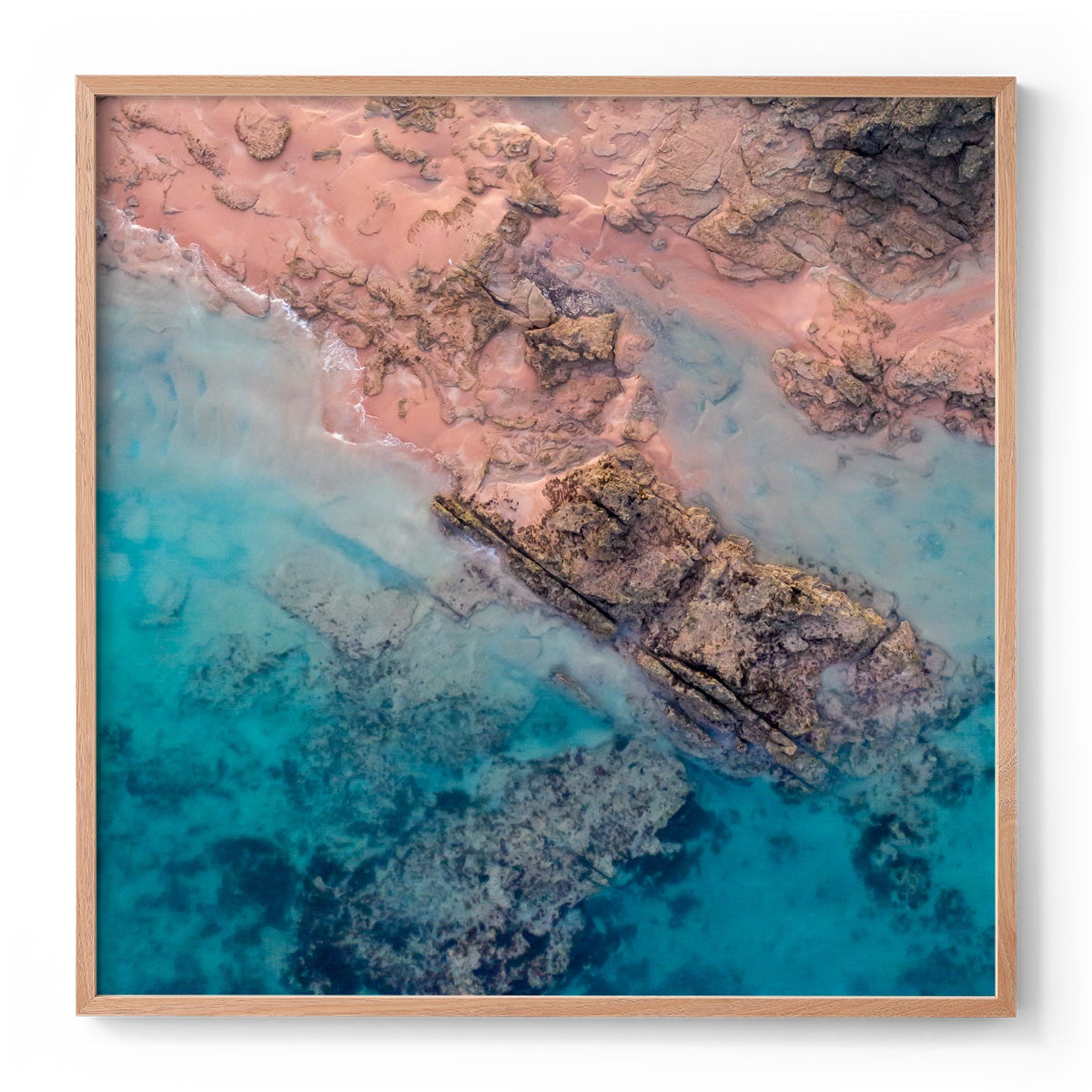Entrance Point Abstracts at Sunset #3 - Square Framed Print