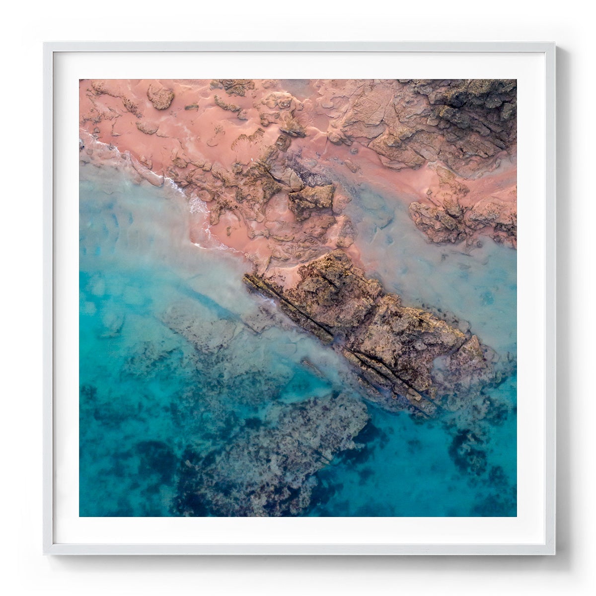 Entrance Point Abstracts at Sunset #3 - Square Framed Print