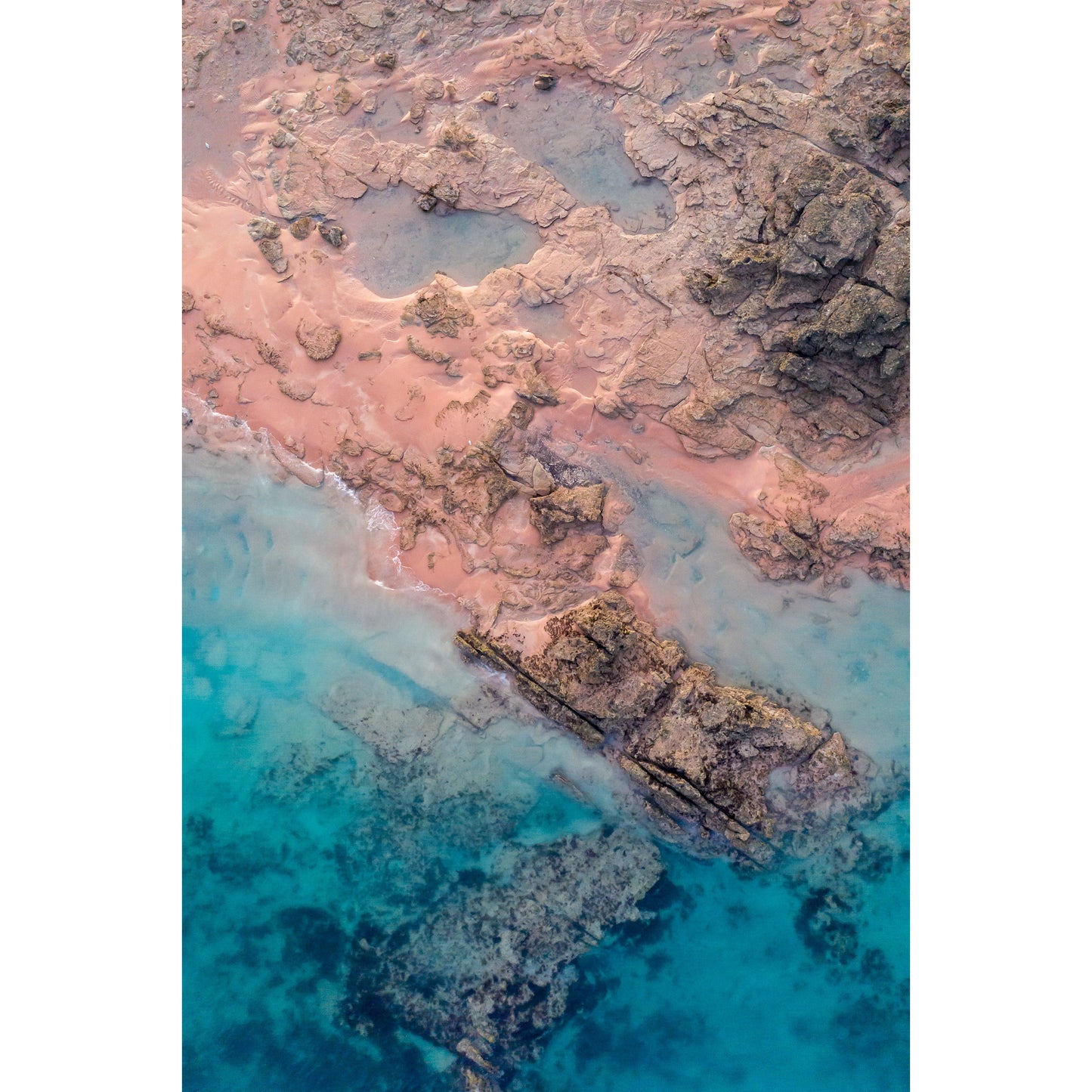 Entrance Point Abstracts at Sunset #3 - Acrylic ICE Block