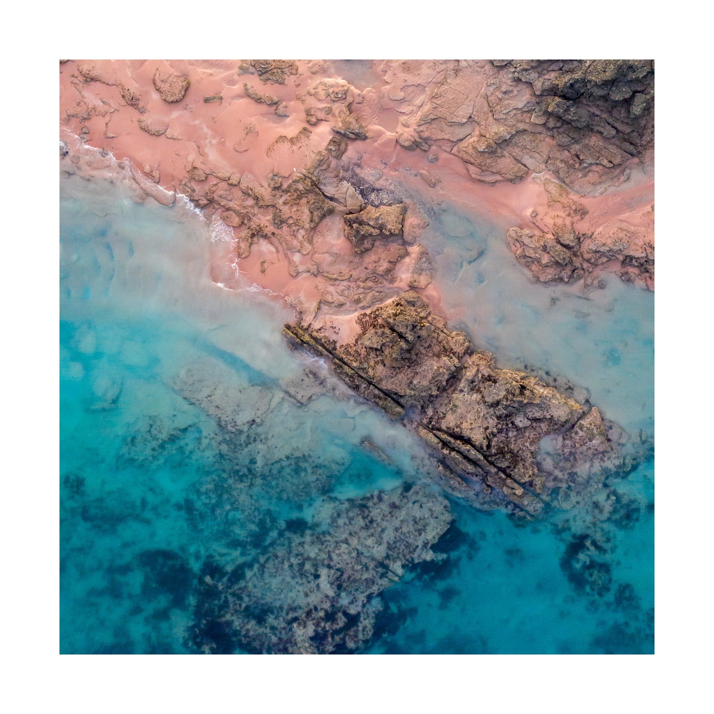 Willie Creek Tidal Flow #1 - Square Acrylic Print