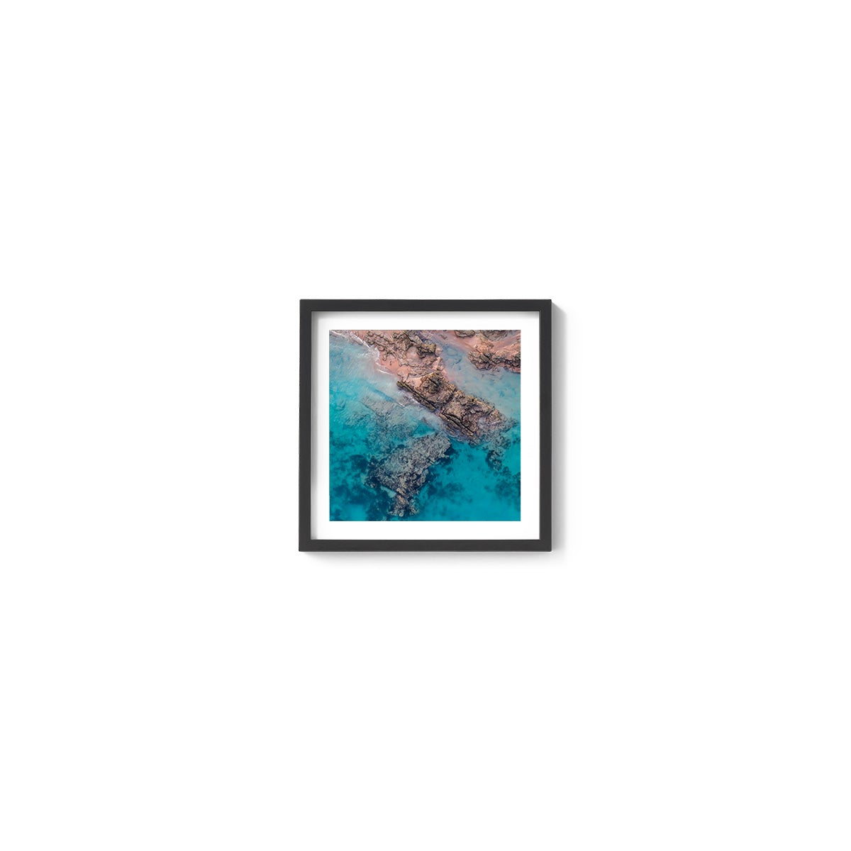 Entrance Point Abstracts at Sunset #2 - Square Framed Print