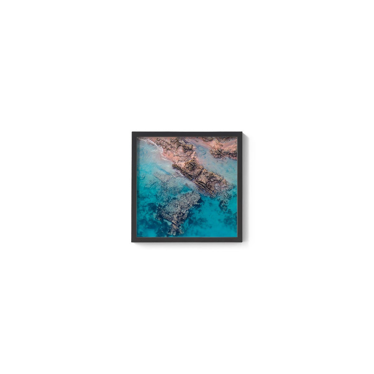 Entrance Point Abstracts at Sunset #2 - Square Framed Print