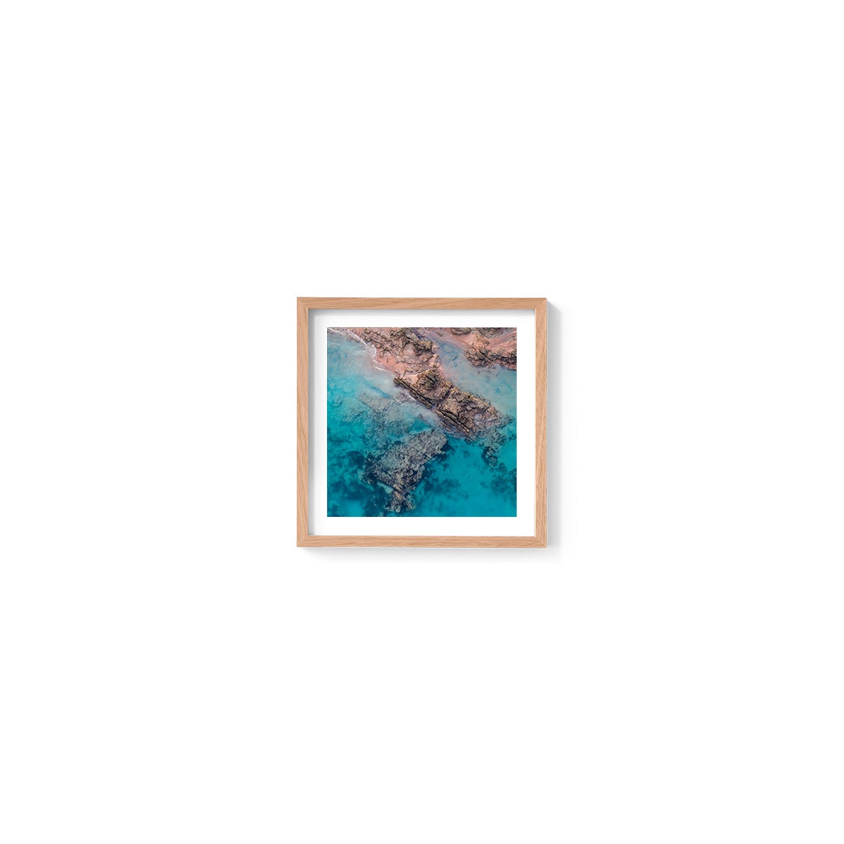 Entrance Point Abstracts at Sunset #2 - Square Framed Print