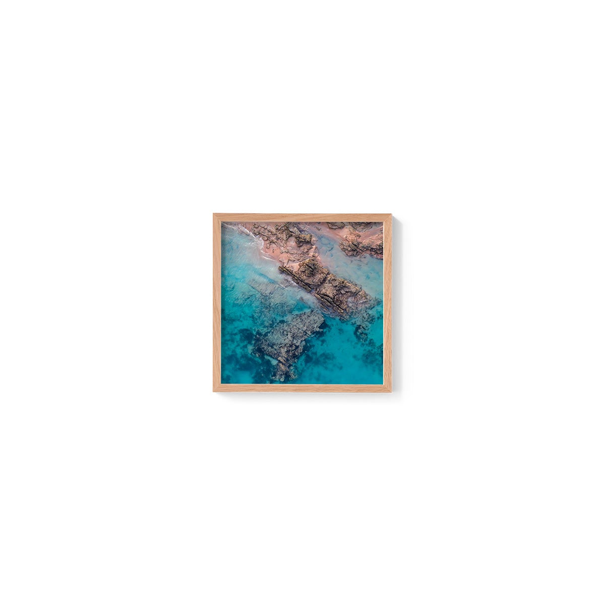 Entrance Point Abstracts at Sunset #2 - Square Framed Print
