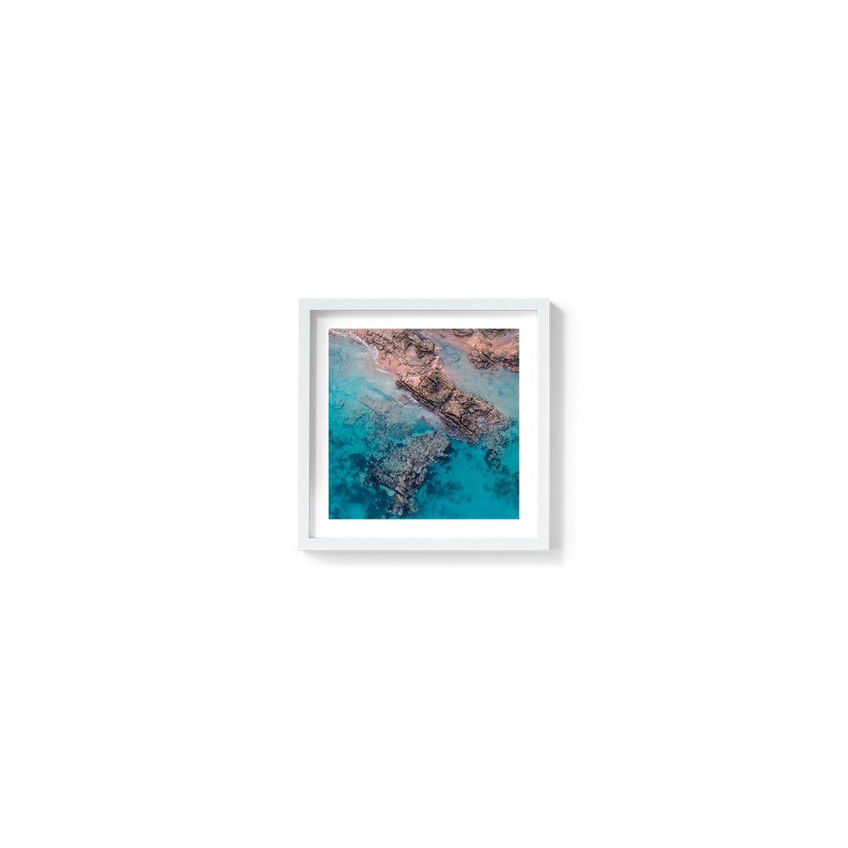 Entrance Point Abstracts at Sunset #2 - Square Framed Print
