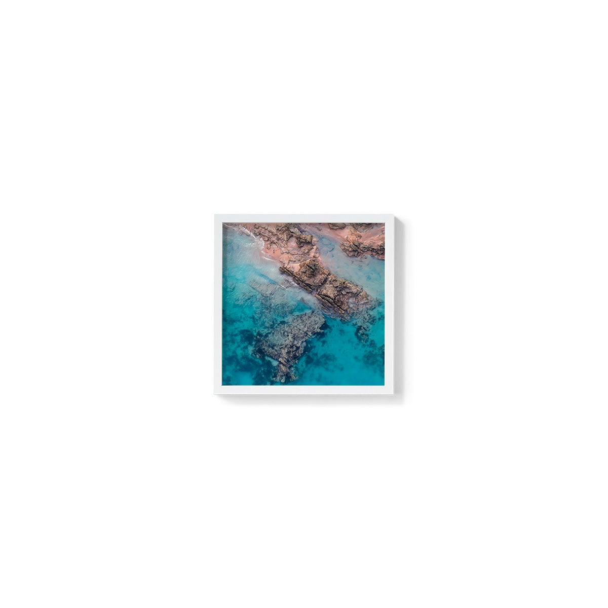 Entrance Point Abstracts at Sunset #2 - Square Framed Print