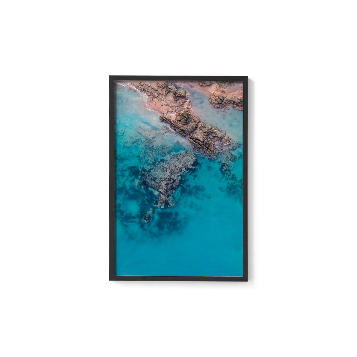 Entrance Point Abstracts at Sunset #2 - Framed Print