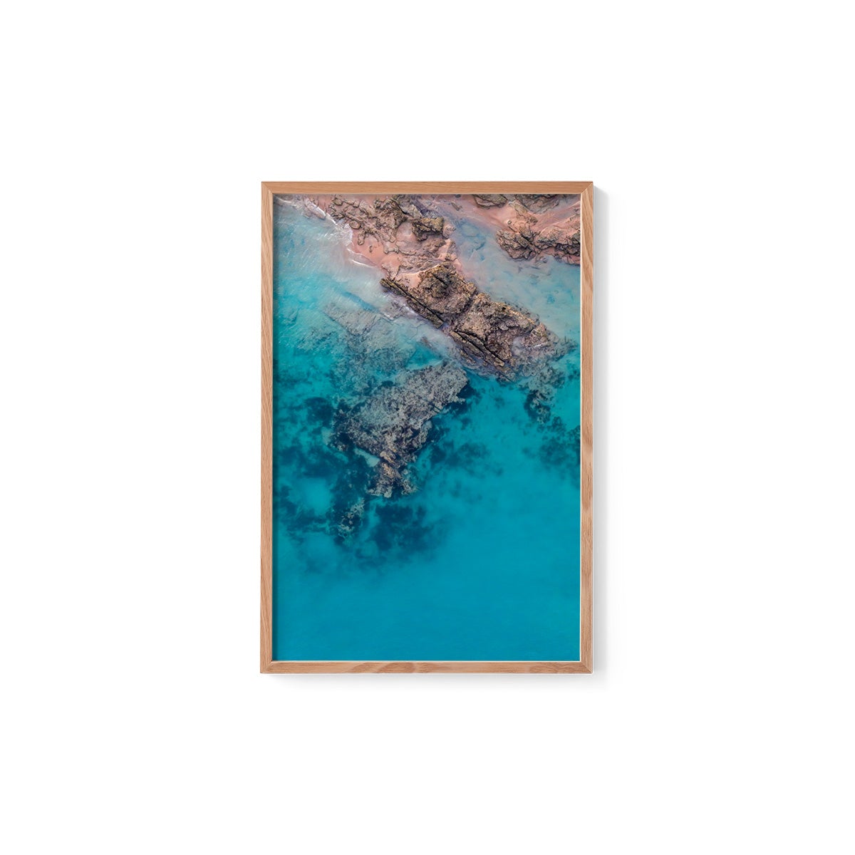 Entrance Point Abstracts at Sunset #2 - Framed Print