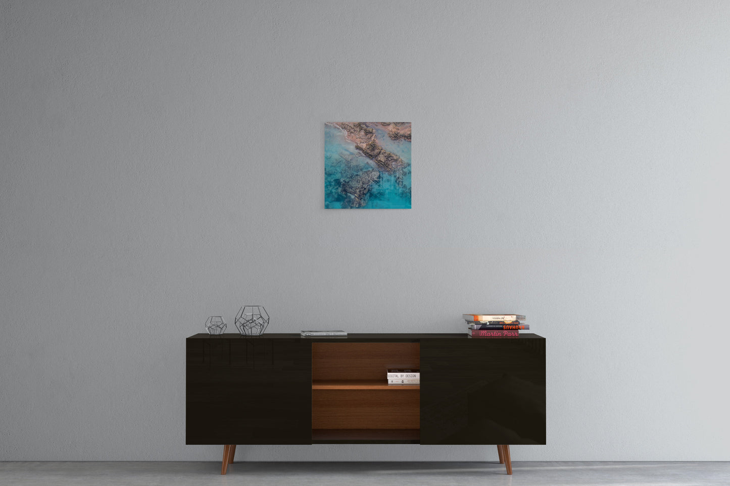 Entrance Point Abstracts at Sunset #2 - Square Acrylic Print