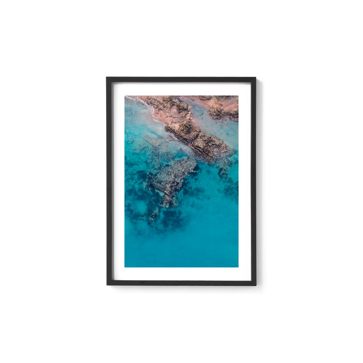 Entrance Point Abstracts at Sunset #2 - Framed Print