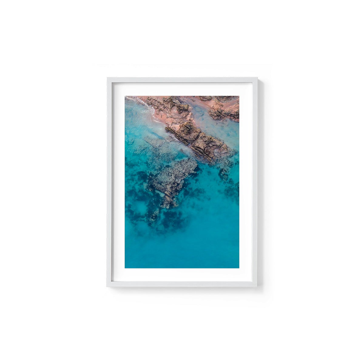Entrance Point Abstracts at Sunset #2 - Framed Print