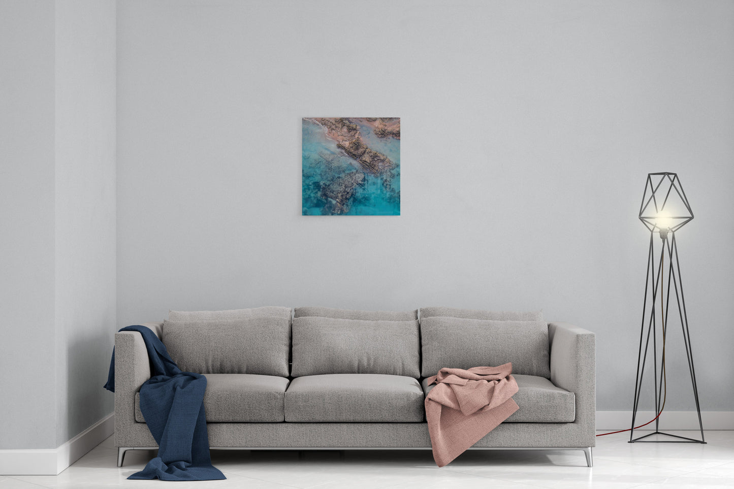 Willie Creek Tidal Abstract #2 - Square Acrylic Print