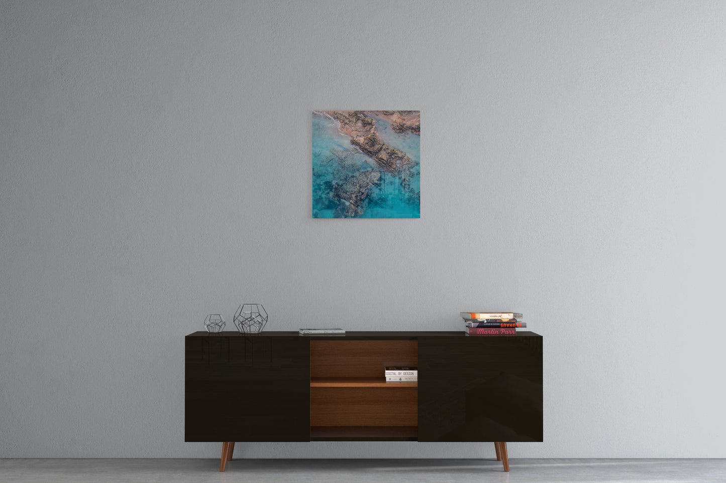Entrance Point Abstracts at Sunset #2 - Square Acrylic Print