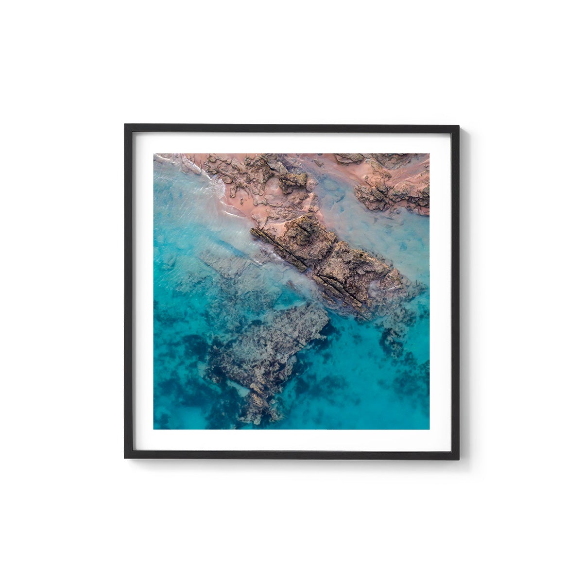 Entrance Point Abstracts at Sunset #2 - Square Framed Print