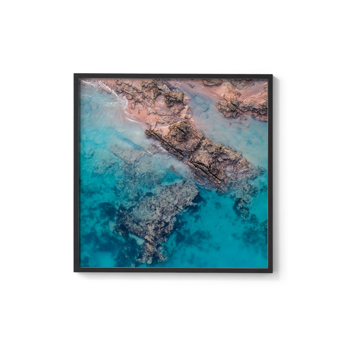 Entrance Point Abstracts at Sunset #2 - Square Framed Print