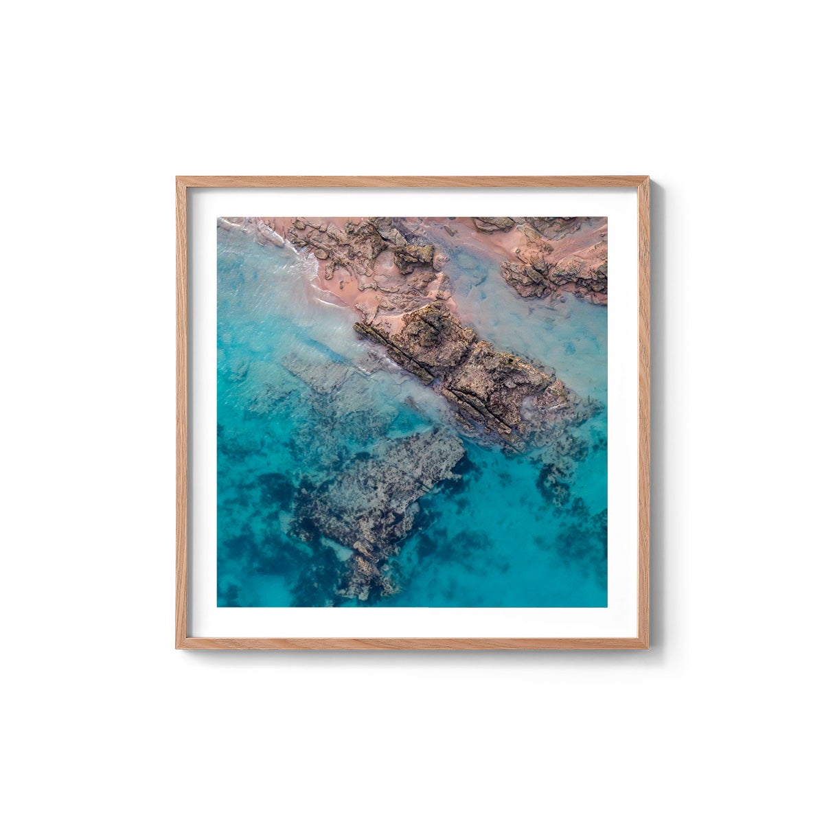 Entrance Point Abstracts at Sunset #2 - Square Framed Print