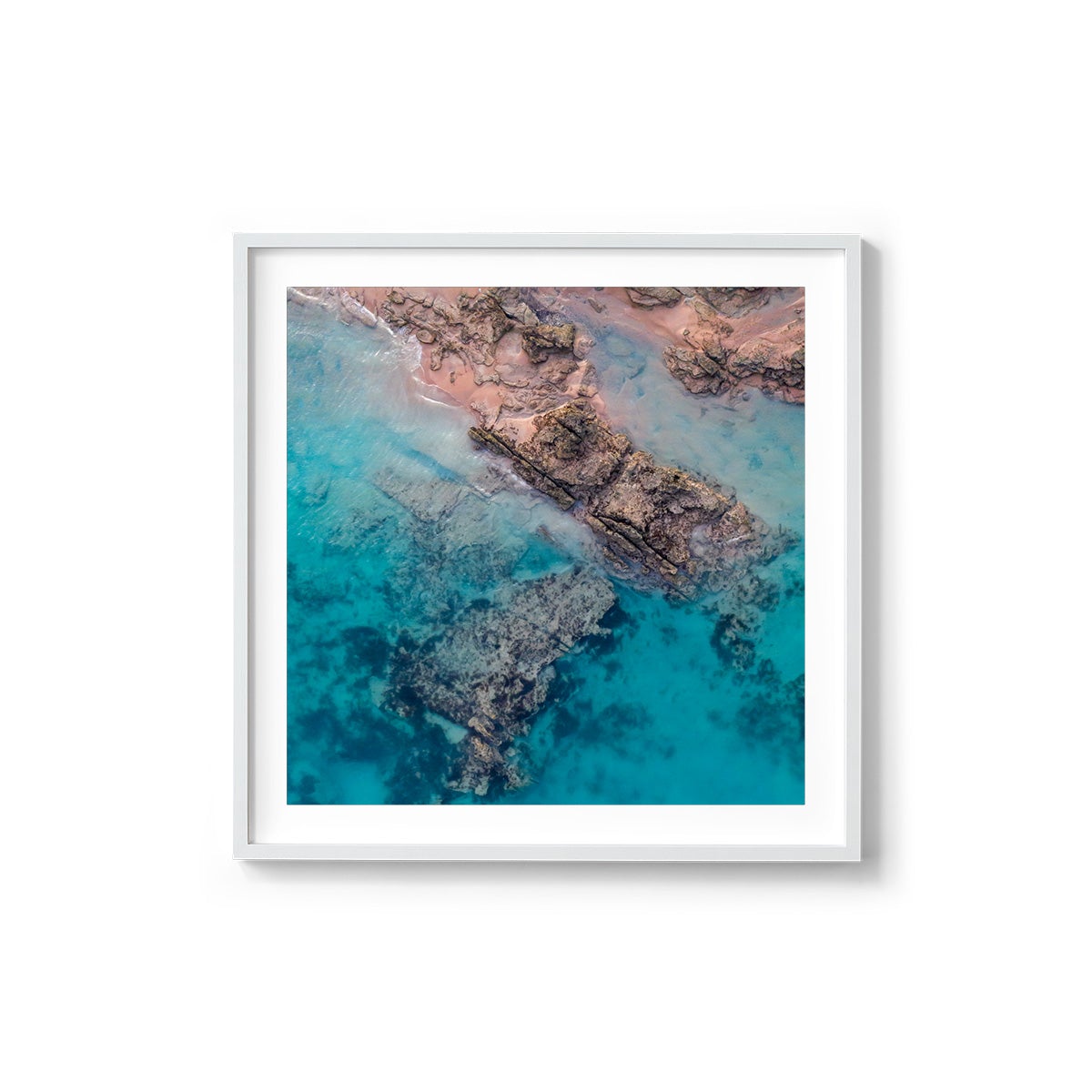 Entrance Point Abstracts at Sunset #2 - Square Framed Print