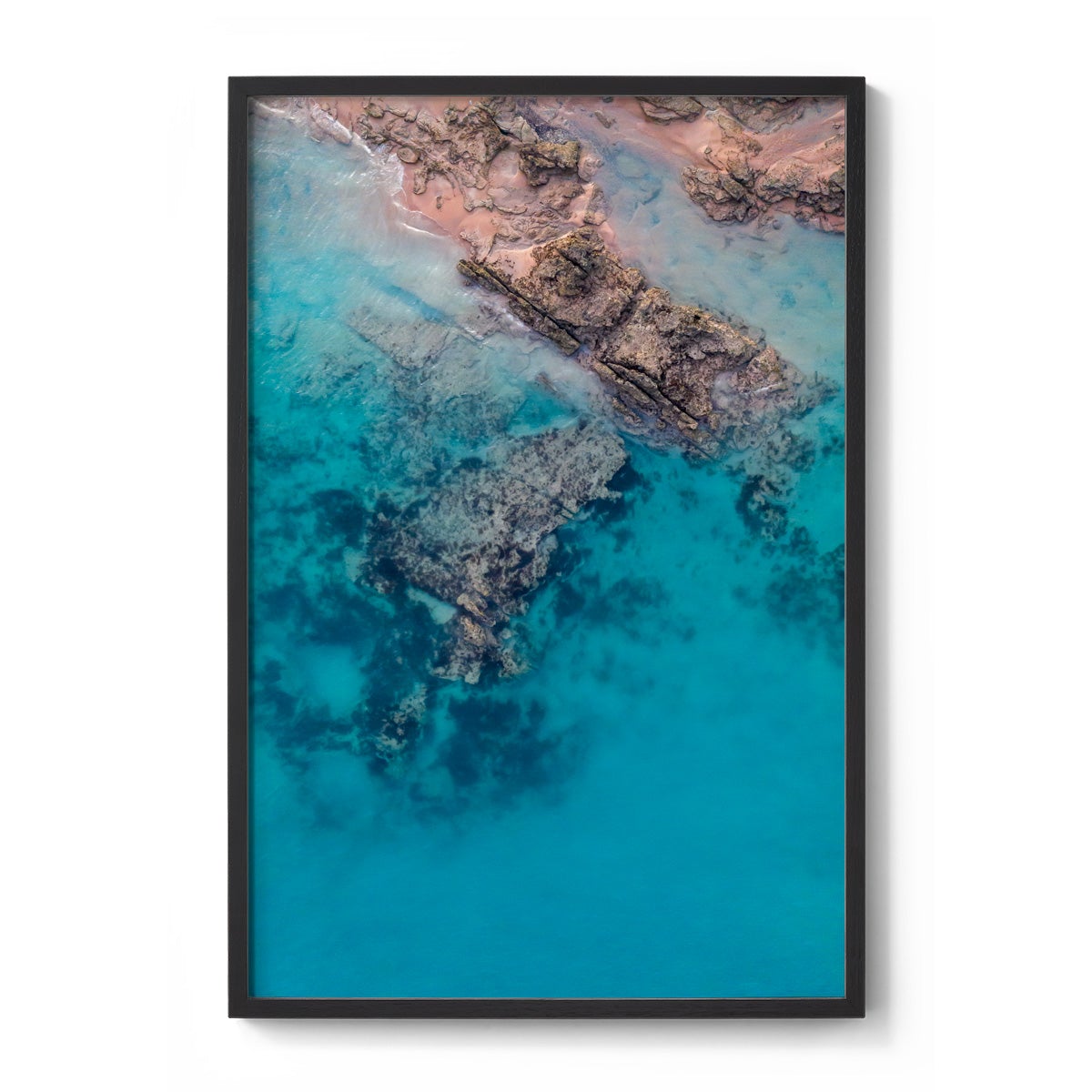 Entrance Point Abstracts at Sunset #2 - Framed Print