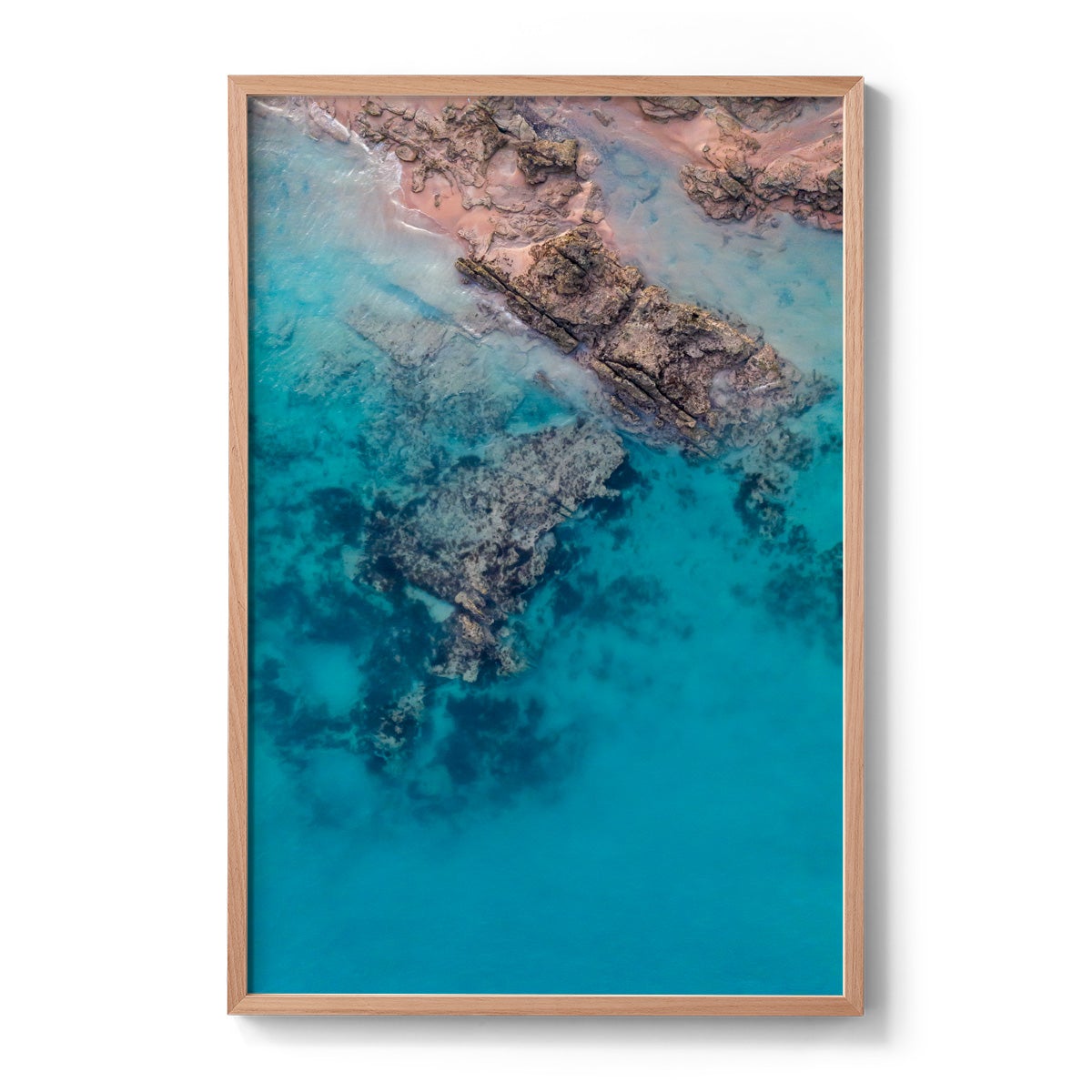 Entrance Point Abstracts at Sunset #2 - Framed Print