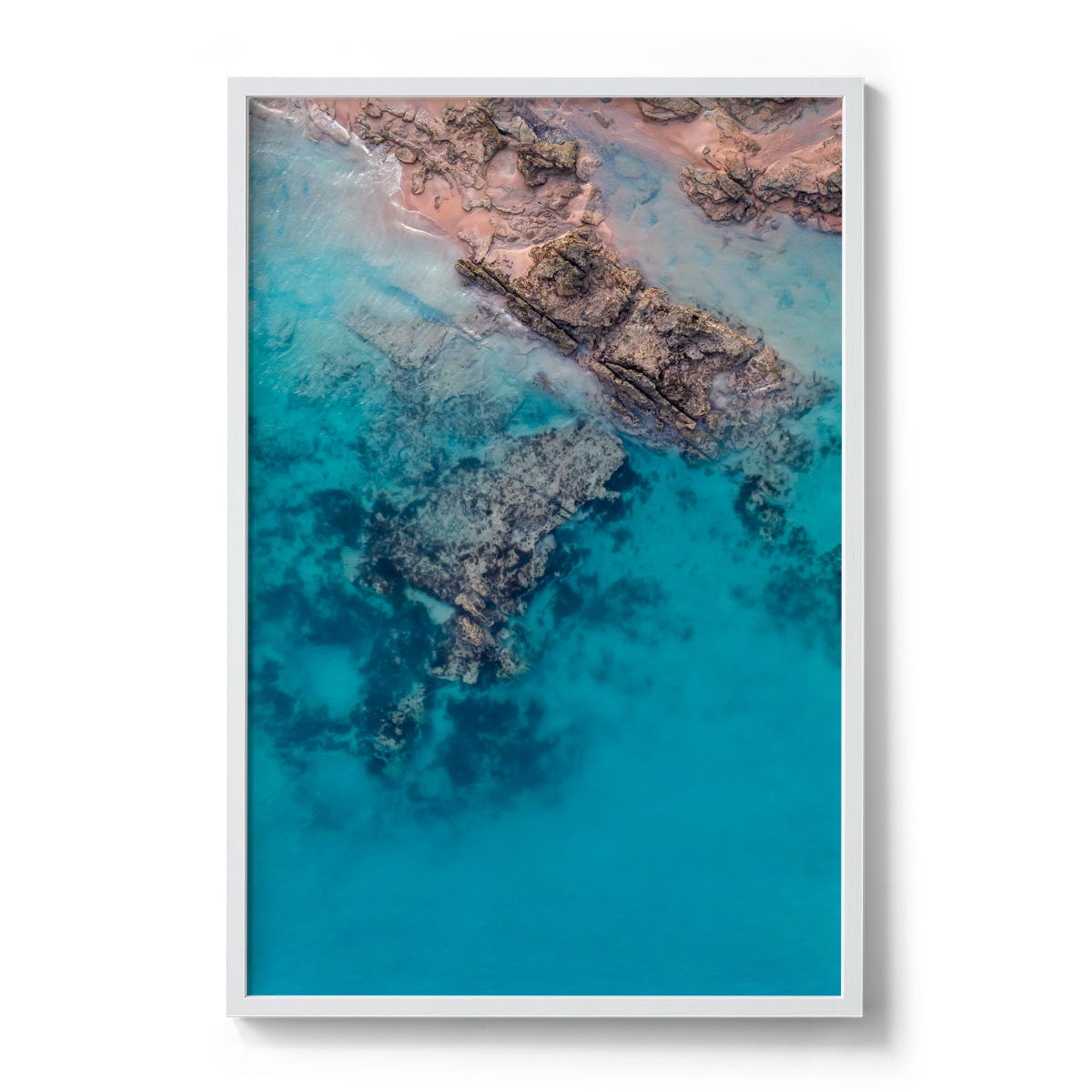 Entrance Point Abstracts at Sunset #2 - Framed Print