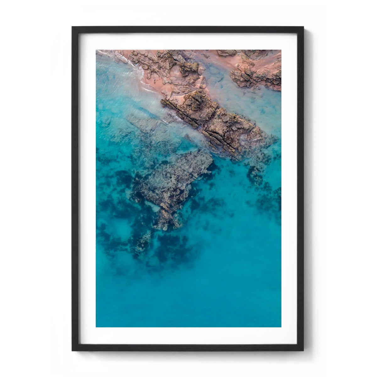 Entrance Point Abstracts at Sunset #2 - Framed Print