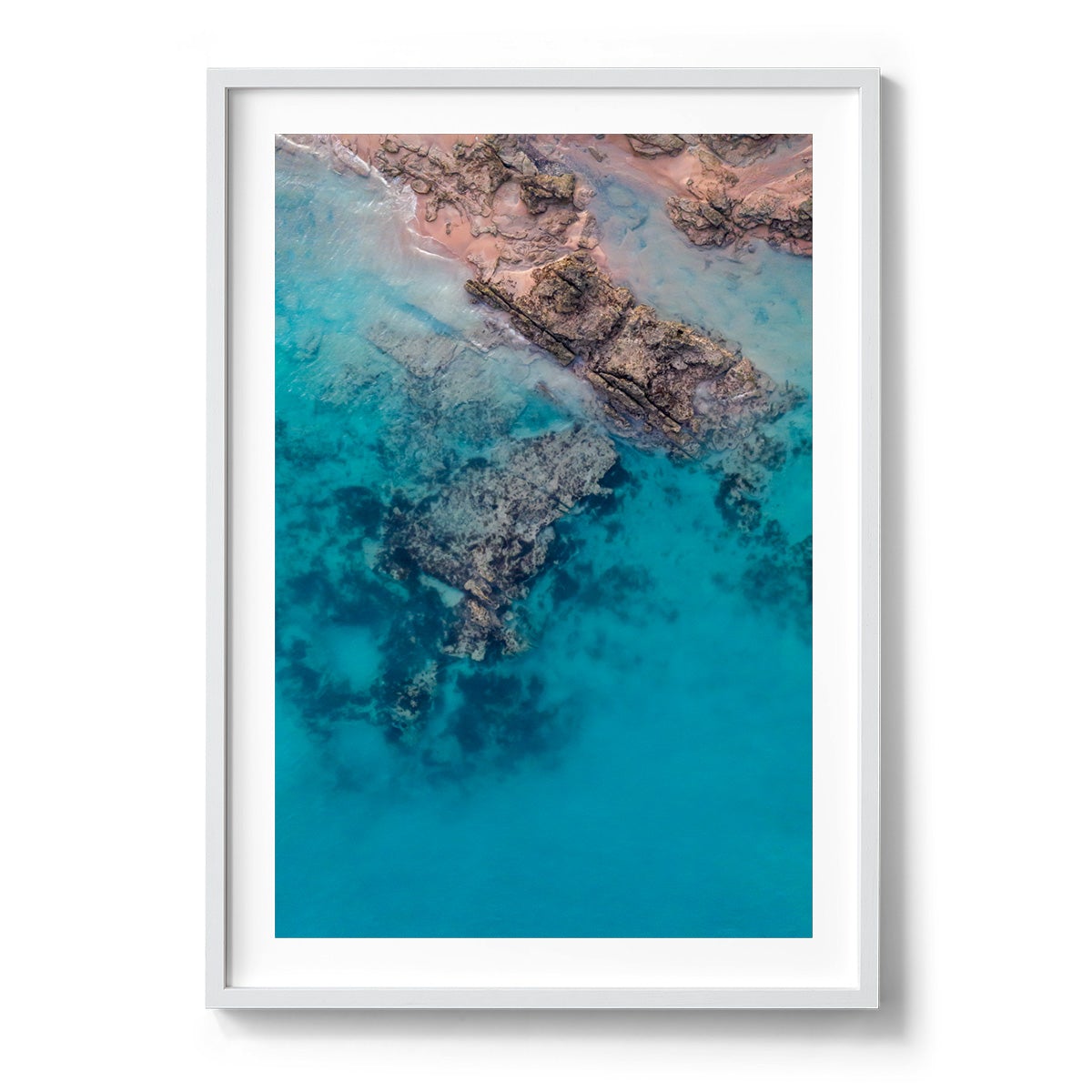 Entrance Point Abstracts at Sunset #2 - Framed Print