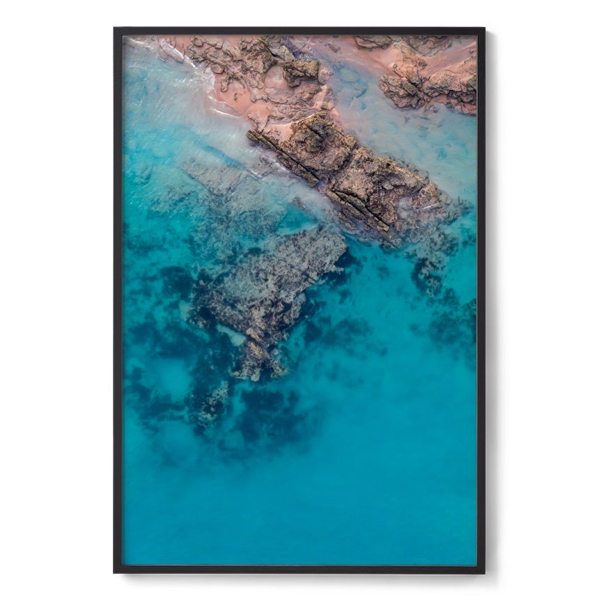Entrance Point Abstracts at Sunset #2 - Framed Print