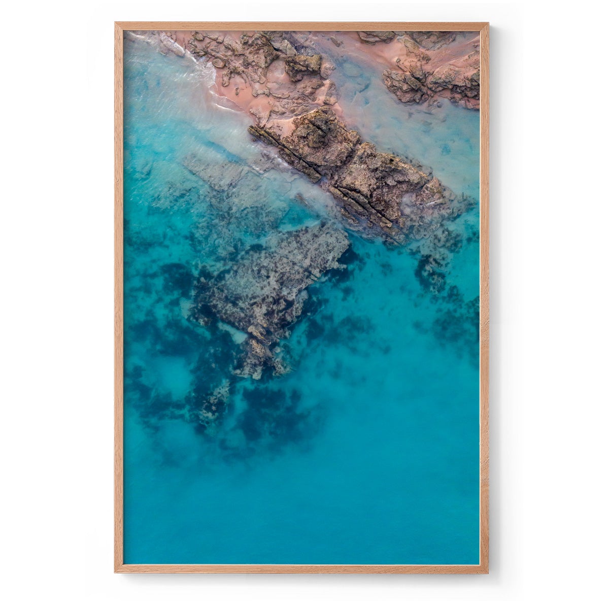 Entrance Point Abstracts at Sunset #2 - Framed Print