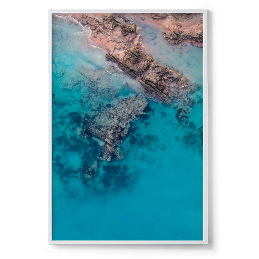 Entrance Point Abstracts at Sunset #2 - Framed Print