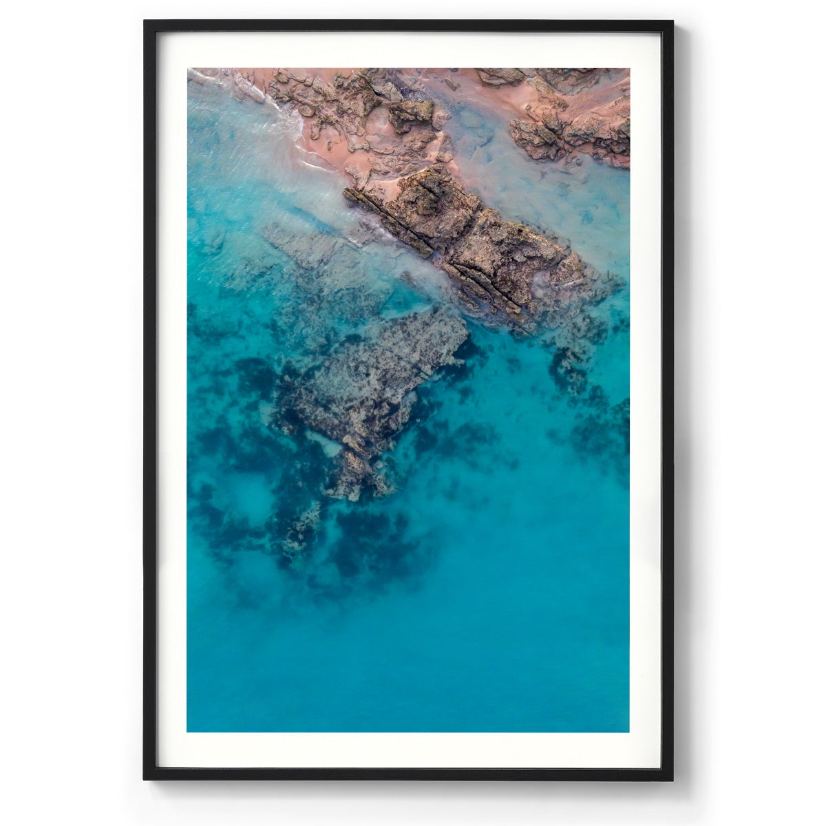 Entrance Point Abstracts at Sunset #2 - Framed Print