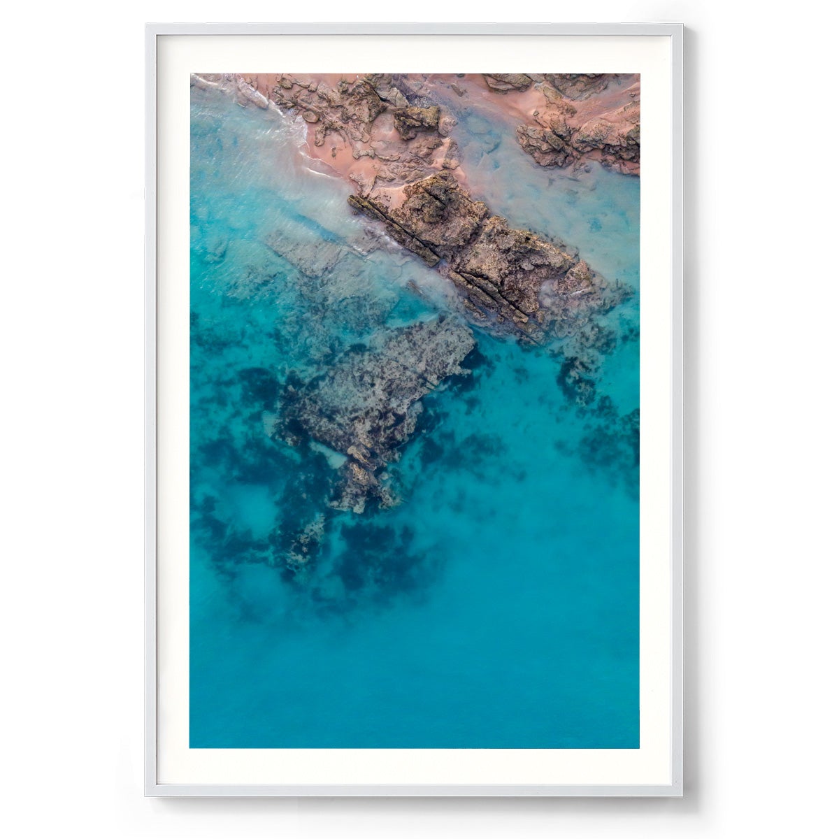 Entrance Point Abstracts at Sunset #2 - Framed Print