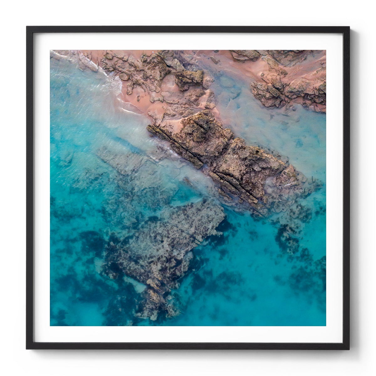 Entrance Point Abstracts at Sunset #2 - Square Framed Print
