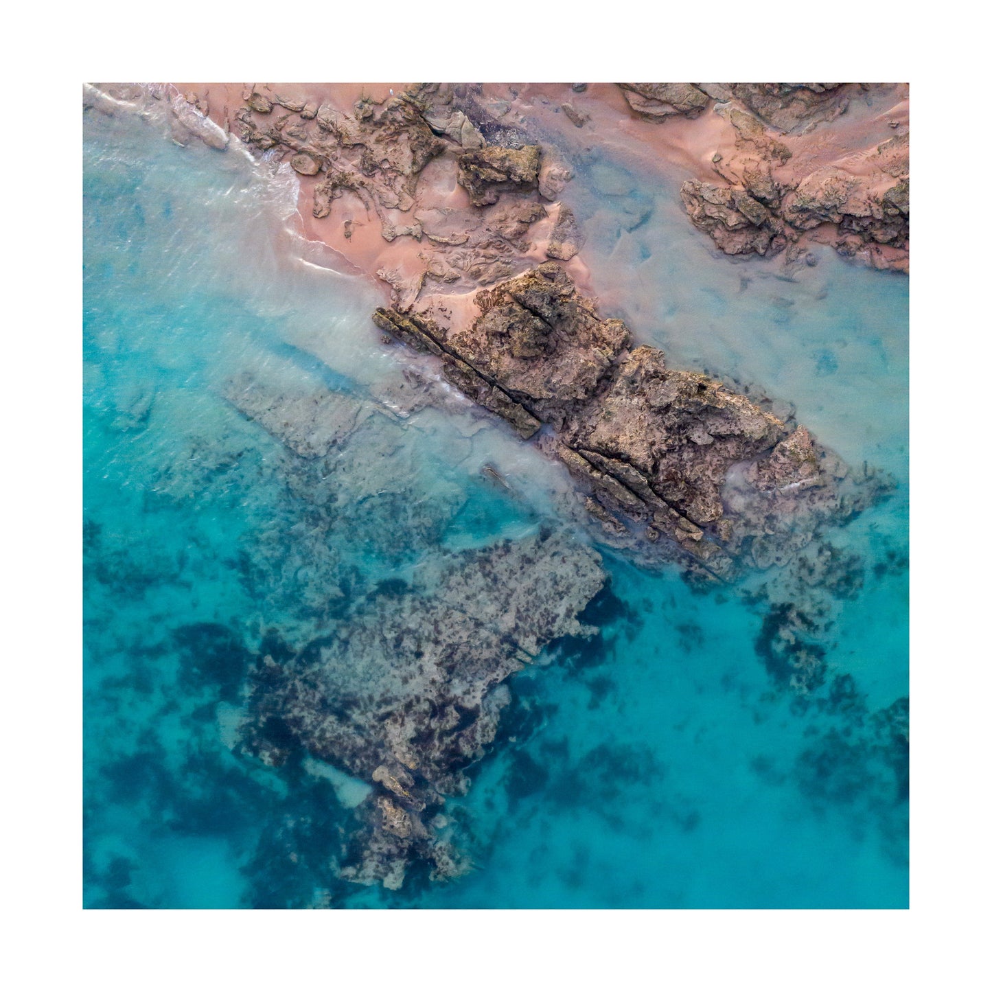 Willie Creek Tidal Abstract #2 - Square Acrylic Print