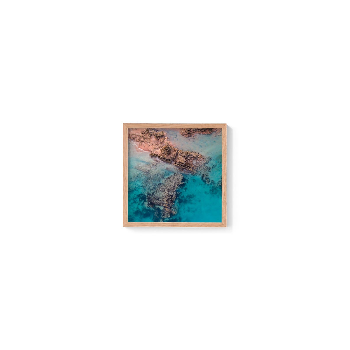 Entrance Point Abstracts at Sunset #1 - Square Framed Print