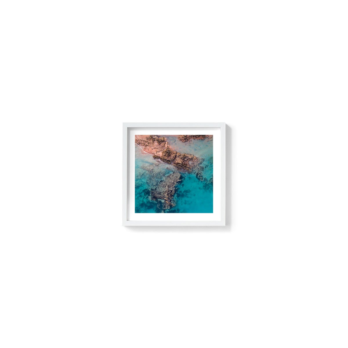 Entrance Point Abstracts at Sunset #1 - Square Framed Print