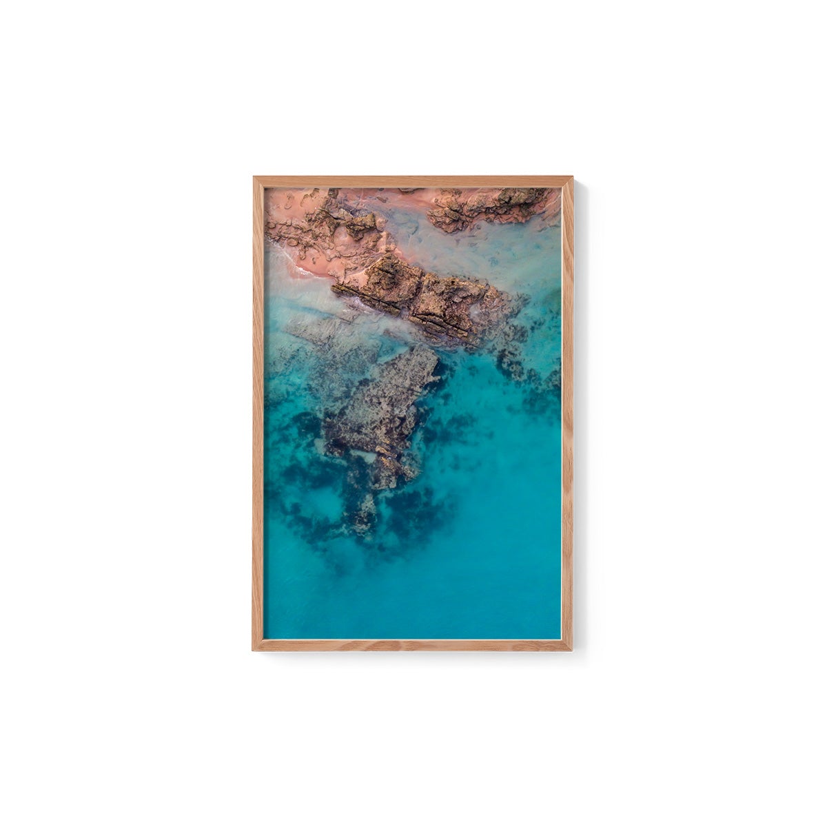Entrance Point Abstracts at Sunset #1 - Framed Print