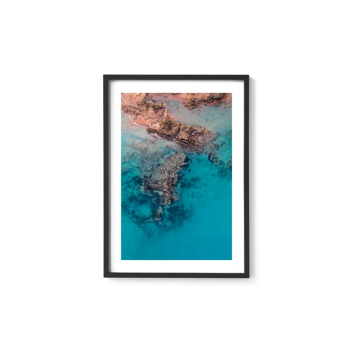 Entrance Point Abstracts at Sunset #1 - Framed Print