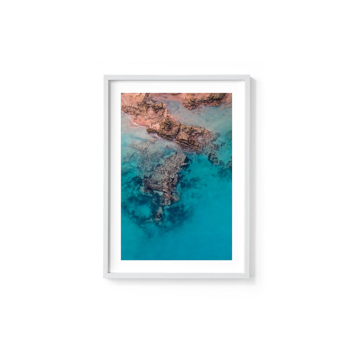 Entrance Point Abstracts at Sunset #1 - Framed Print