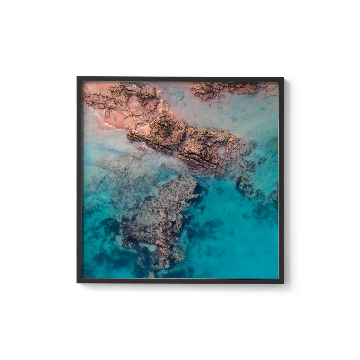 Entrance Point Abstracts at Sunset #1 - Square Framed Print