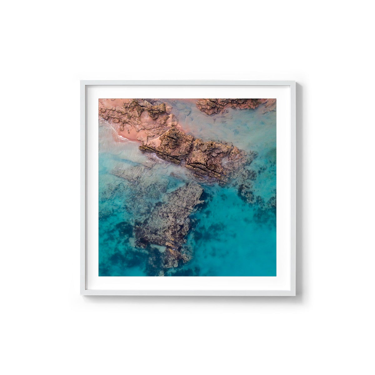 Entrance Point Abstracts at Sunset #1 - Square Framed Print