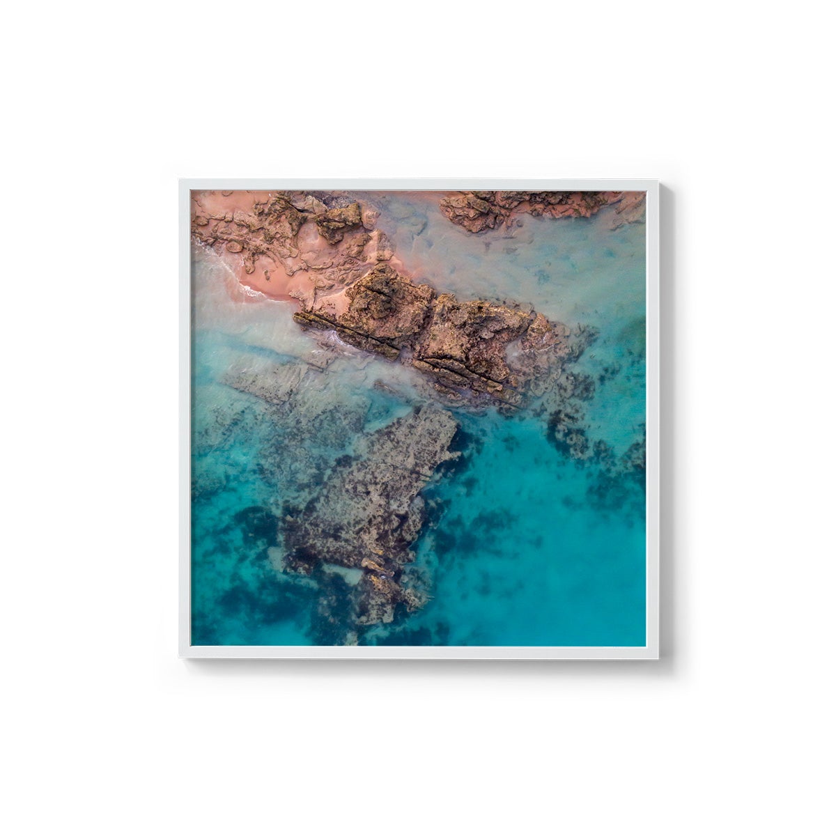 Entrance Point Abstracts at Sunset #1 - Square Framed Print