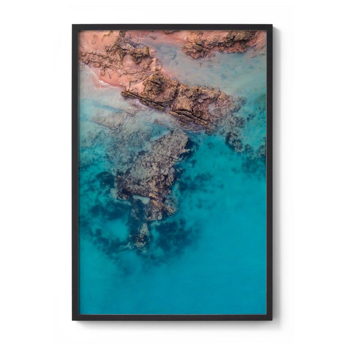 Entrance Point Abstracts at Sunset #1 - Framed Print