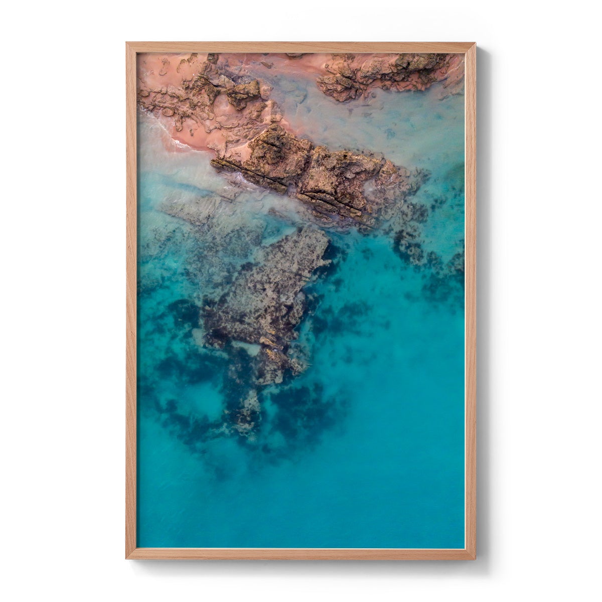Entrance Point Abstracts at Sunset #1 - Framed Print