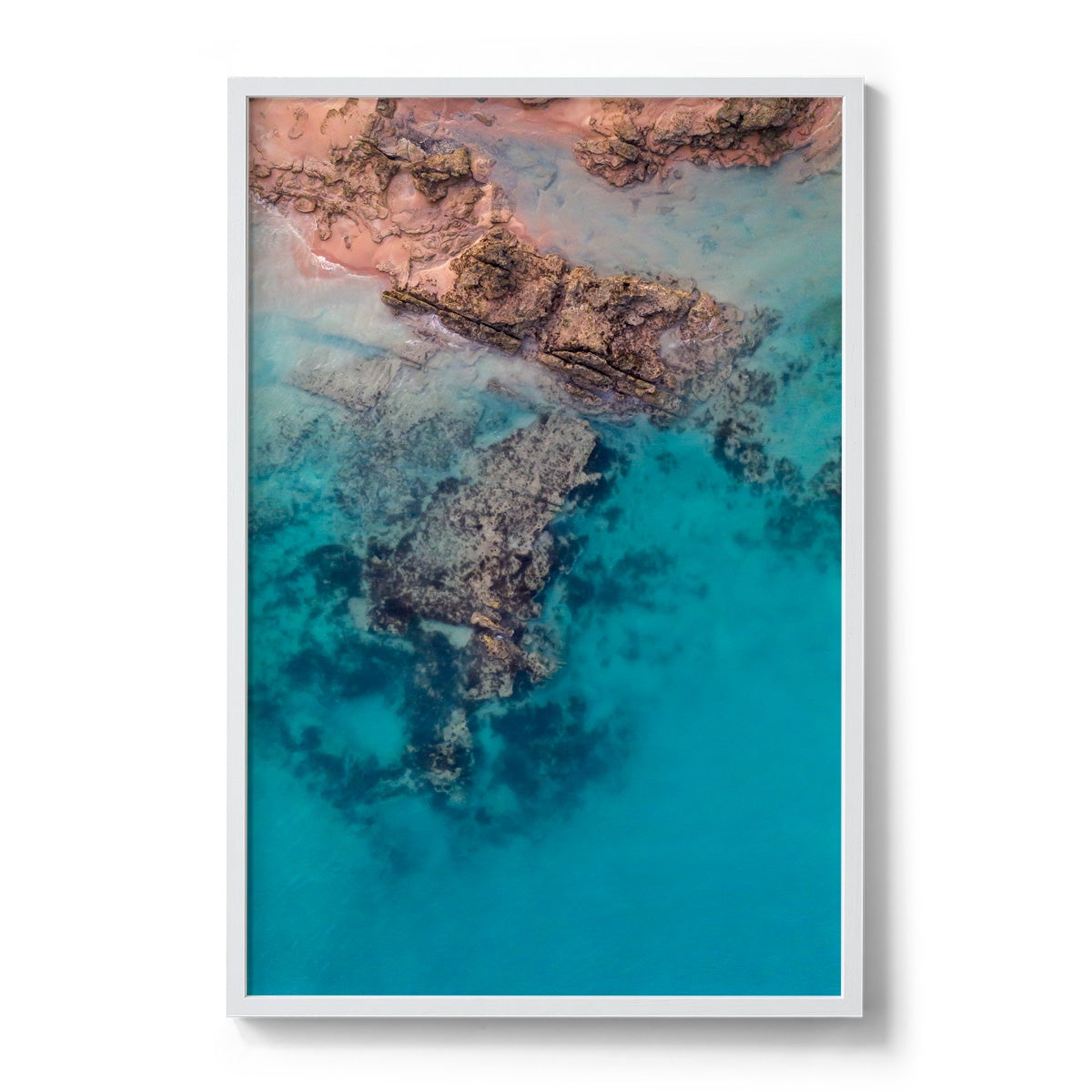 Entrance Point Abstracts at Sunset #1 - Framed Print