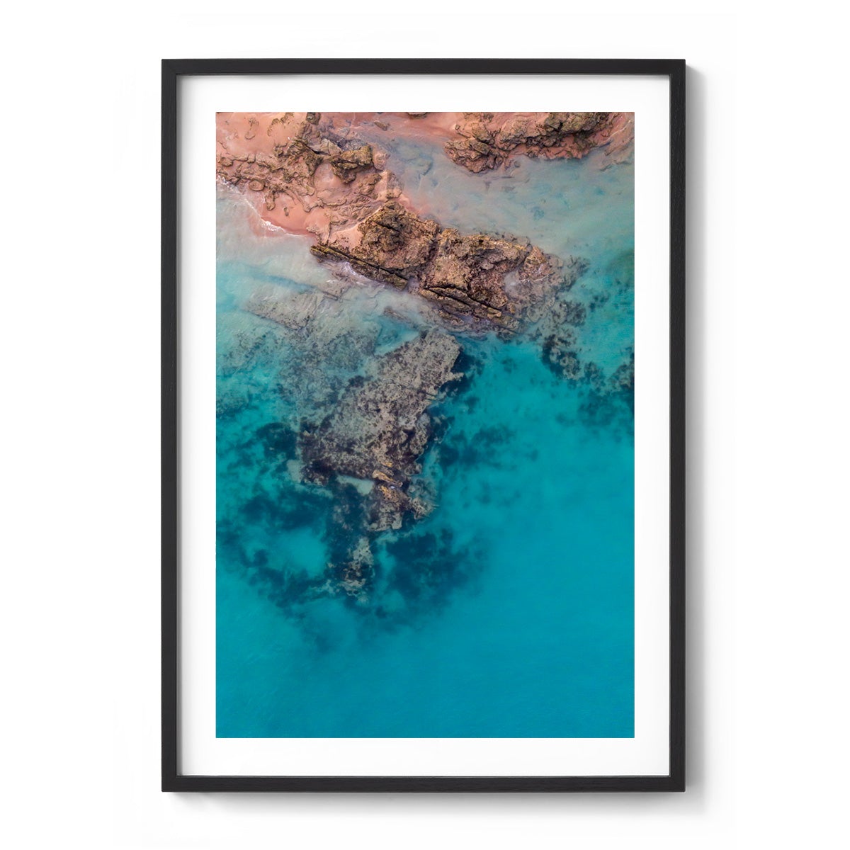 Entrance Point Abstracts at Sunset #1 - Framed Print