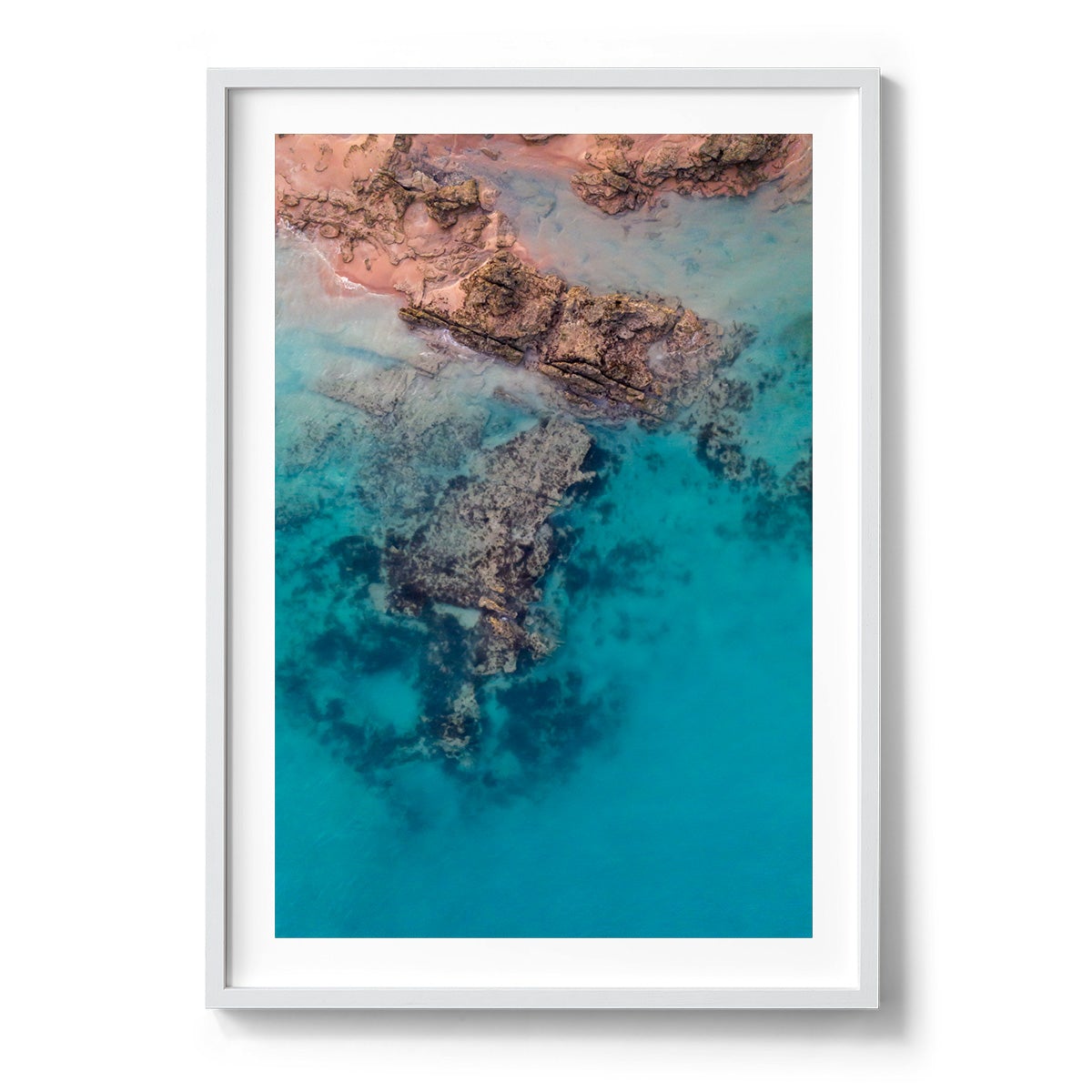 Entrance Point Abstracts at Sunset #1 - Framed Print