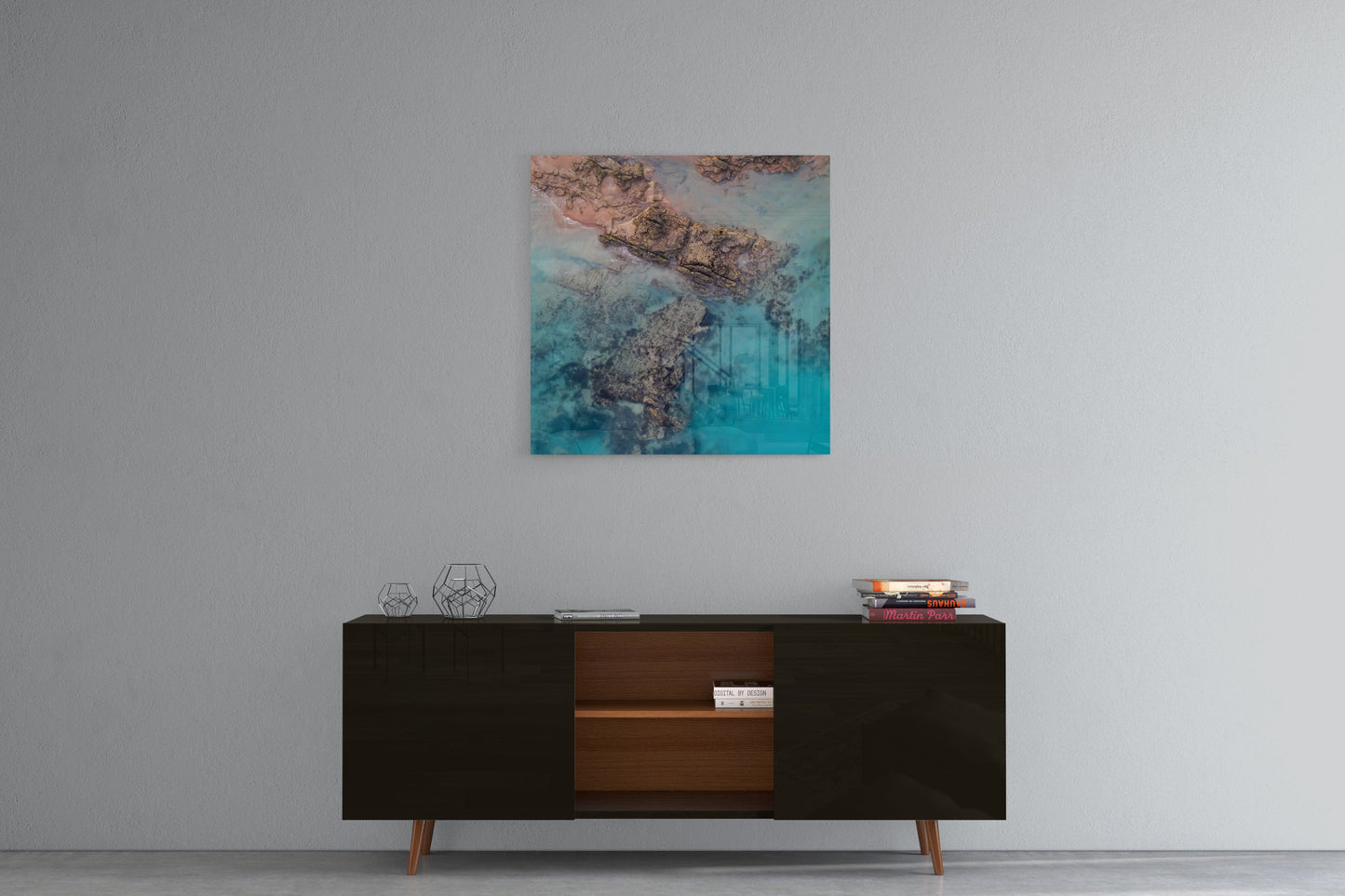 Willie Creek Tidal Abstract #3 - Square Acrylic Print