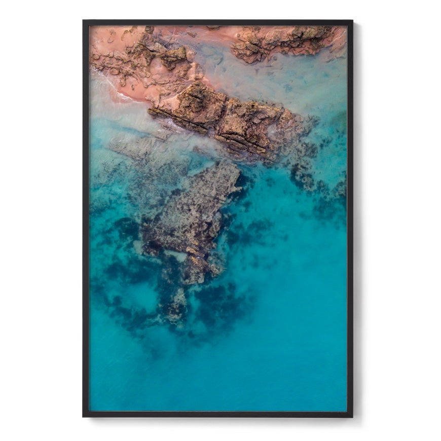Entrance Point Abstracts at Sunset #1 - Framed Print