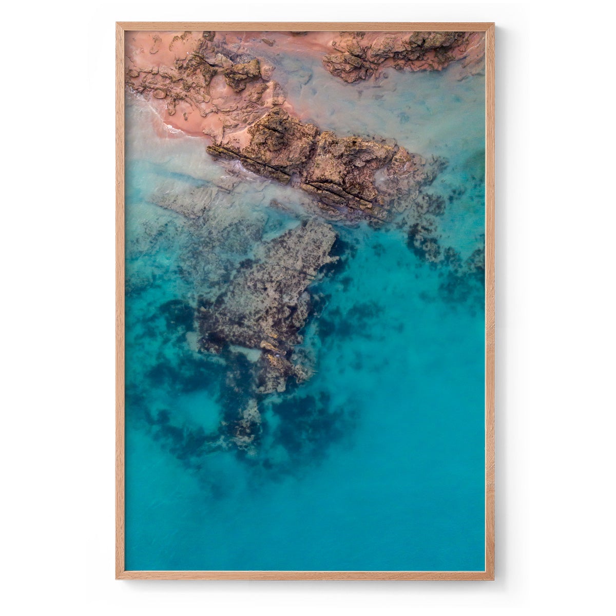 Entrance Point Abstracts at Sunset #1 - Framed Print